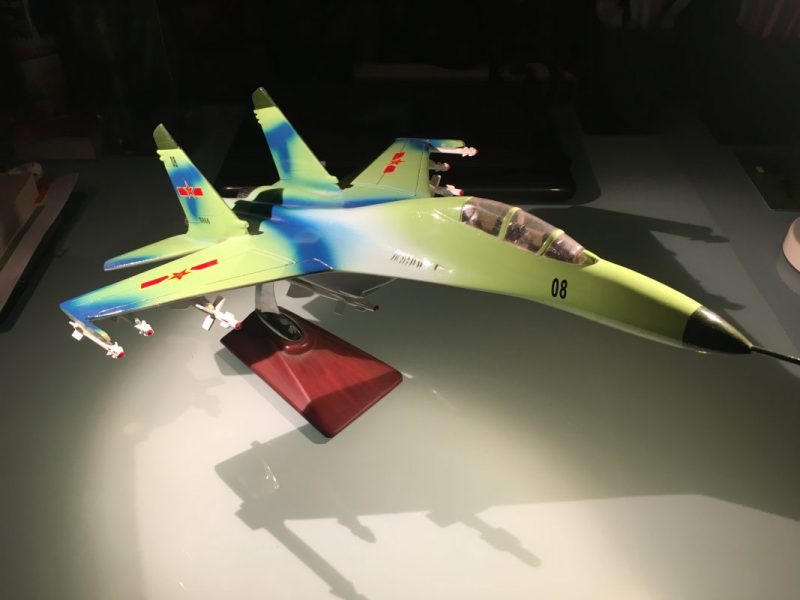 SU-30-MKK fighter jet scale model