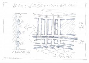 Interior design sketches