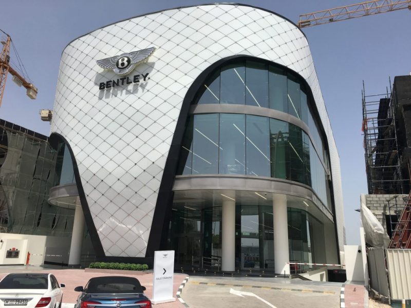 Bentley showroom in Dubai