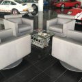 Car inspired seating area