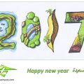 Happy new Year celebration card