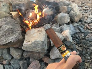 The-Dawn-of-Camping-night-with Cigar
