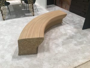 Natural bended wood bench designs