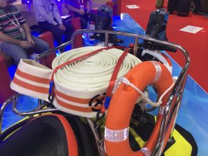 Stylish Cost guard jet sky with water jet hose @ Intersec show 2017