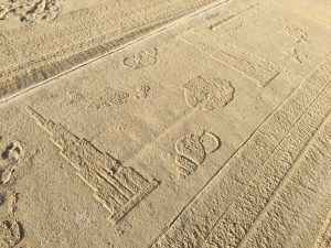 Beach Sand cleaning with style @ Jumeirah beach Dubai