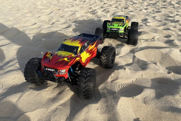 Sand bashing RC cars