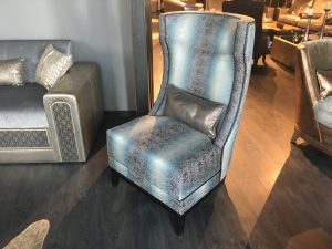 Various grey treated geniune leather furniture by ESTETIK Decor