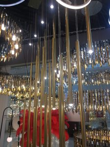 Pendant light designs in brass and gold finish