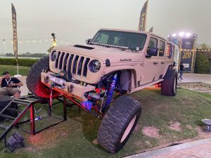 Customized JEEP Gladiators with Camping gear